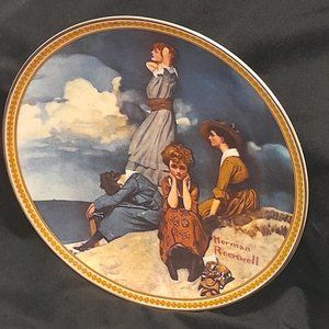 "Waiting on the Shore" by Norman Rockwell - The Rediscovered Women Series